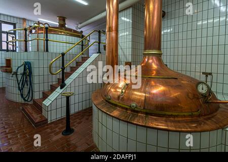 Heller Brauerei Schlenkerla Rauchbier Bamberg, Deutschland Stockfoto