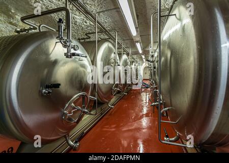 Heller Brauerei Schlenkerla Rauchbier Bamberg, Deutschland Stockfoto