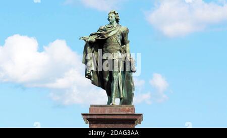 Statue von König Gustaf III. in Stockholm, Schweden. Stockfoto