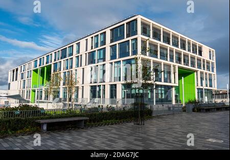 Außenansicht der Boroughmuir High School, Fountainbridge, Edinburgh, Schottland, Großbritannien Stockfoto