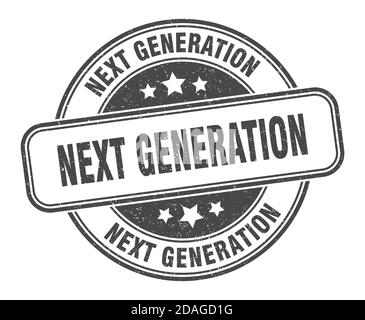 Next Generation Stempel. Next Generation Schild. Rundes Grunge Etikett Stock Vektor