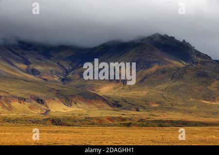 Herbstlandschaft auf der Snaefellsness Halbinsel, Island, Europa Stockfoto