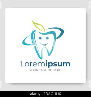 Kids Dental Logo Vektor Vorlage Stock Vektor