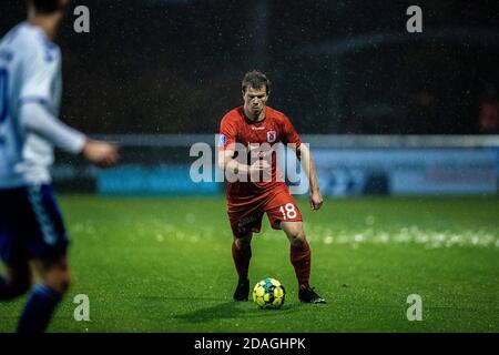 Kolding, Dänemark. November 2020. Jesper Juelsgaard (18) von AGF beim dänischen Sydbank Cup-Spiel zwischen Kolding IF und Aarhus GF im Autocentralen Park in Kolding. (Foto Kredit: Gonzales Foto/Alamy Live News Stockfoto