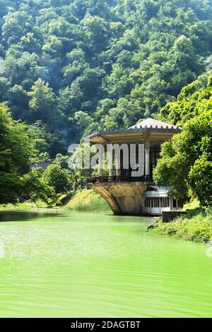 Bahnhof Psyrzkha. Neu Athos, Republik Abchasien. Stockfoto