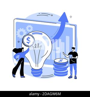 Venture Investment Abstract Konzept Vektor Illustration. Stock Vektor