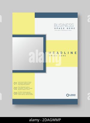 Cover Design Vorlage Corporate Business Geschäftsbericht Broschüre Poster Firma Stock Vektor
