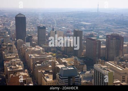 Stadtbild in der Innenstadt von Johannesburg, Südafrika Stockfoto