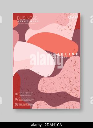 Handgezeichnete Texturposter. Abstrakte Doodle Banner mit modernen trendigen geometrischen Formen und Grunge Texturen. Vektorset, Abbildung Stock Vektor