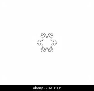 Vektor-Schneeflocken set für Weihnachtsmotiv. Stock Vektor