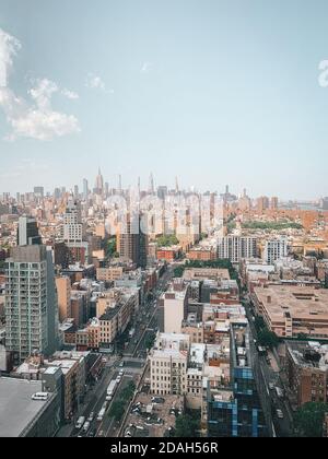 Blick auf die Lower East Side, in Manhattan, New York City Stockfoto