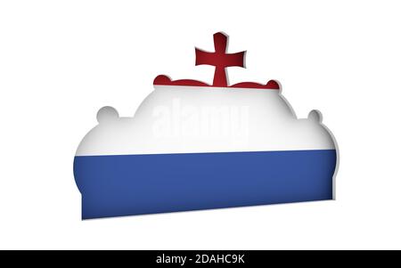 Stilisierte Darstellung der Imperial State Crown Stockfoto