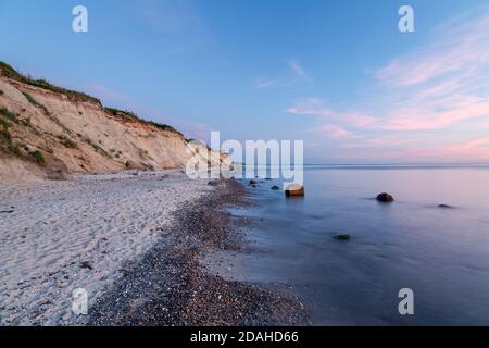 Geographie / Reisen, Deutschland, Mecklenburg-Vorpommern, Ahrenshoop, Fischland, Strand am steilen coa, Additional-Rights-Clearance-Info-Not-available Stockfoto