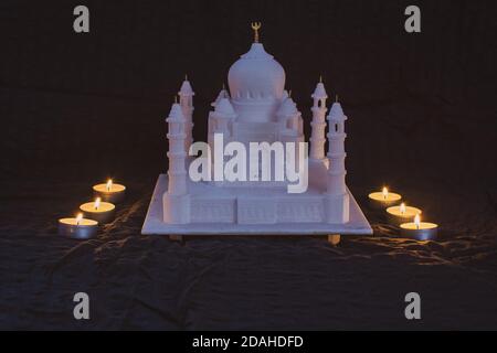 Ein perspektivischer Blick auf Mini-Taj-Mahal Mausoleum Stockfoto