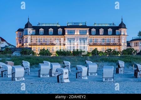 Geographie / Reisen, Deutschland, Mecklenburg-Vorpommern, Ahlbeck, Strand außerhalb des Hotels Ahlbe, Additional-Rights-Clearance-Info-not-available Stockfoto