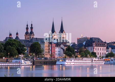 Geographie / Reisen, Deutschland, Rheinland-Pfalz, Koblenz, Blick von der deutschen Ecke über Mosel auf , Additional-Rights-Clearance-Info-not-available Stockfoto