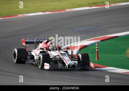 Tuzla, Türkei. November 2020. Tuzla, In Der Nähe Von Istanbul, Türkei. November 2020. 99 GIOVINAZZI Antonio (ita), Alfa Romeo Racing ORLEN C39, Aktion während des Formel 1 DHL Turkish Grand Prix 2020, vom 13. Bis 15. November 2020 auf dem Intercity Istanbul Park, in Tuzla, bei Istanbul, Türkei - Foto Florent Gooden/DPPI/LM Credit: Gruppo Editoriale LiveMedia/Alamy Live News Credit: Gruppo Editoriale LiveMedia/Alamy Live News Stockfoto