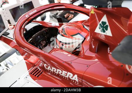 Tuzla, Türkei. November 2020. Tuzla, In Der Nähe Von Istanbul, Türkei. November 2020. RAIKKÖNEN Kimi (FIN), Alfa Romeo Racing ORLEN C39, Portrait während des Formel 1 DHL Turkish Grand Prix 2020, vom 13. Bis 15. November 2020 im Intercity Istanbul Park, in Tuzla, bei Istanbul, Türkei - Foto Florent Gooden/DPPI/LM Credit: Gruppo Editoriale LiveMedia/Alamy Live News Credit: Gruppo Editoriale LiveMedia/Alamy Live News Stockfoto