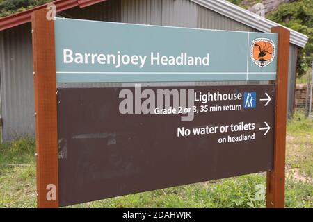 Barrenjoey Headland Wanderweg. Stockfoto