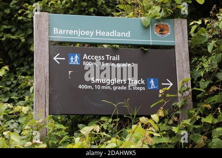 Barrenjoey Headland Wanderweg. Stockfoto