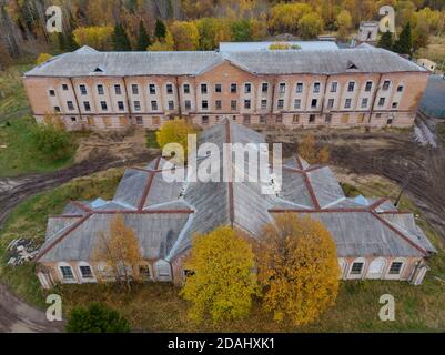 Oktober 2020 - Solovki. Das Gefängnisgebäude auf Solowki. Russland, Archangelsk Region Stockfoto