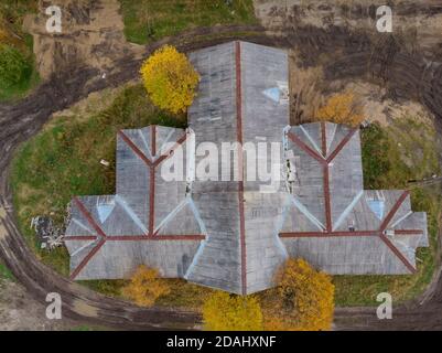 Oktober 2020 - Solovki. Das Gefängnisgebäude auf Solowki. Russland, Archangelsk Region Stockfoto