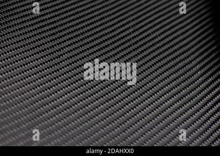Echte Twill gewebt Kohlefaser flache Textur Stockfoto