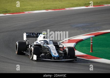 Tuzla, Türkei. November 2020. Tuzla, In Der Nähe Von Istanbul, Türkei. November 2020. 06 LATIFI Nicholas (CAN), Williams Racing F1 FW43, Aktion während des Formel 1 DHL Turkish Grand Prix 2020, vom 13. Bis 15. November 2020 im Intercity Istanbul Park, in Tuzla, bei Istanbul, Türkei - Foto Antonin Vincent/DPPI/LM Credit: Gruppo Editoriale LiveMedia/Alamy Live News Credit: Gruppo Editoriale LiveMedia/Alamy Live News Stockfoto