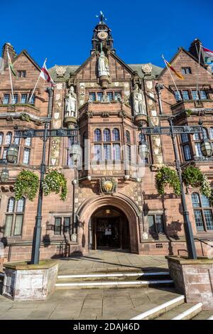 Das Council House Gebäude wurde 1917 eröffnet, Tudor Stil 20. Jahrhundert Architektur, Coventry, England, Großbritannien Stockfoto