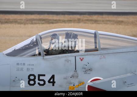 MCDONNELL-DOUGLAS F-15J ADLER DER 305 GESCHWADER JAPANISCHEN LUFT-SELBSTVERTEIDIGUNGSEINHEIT (JASDF). Stockfoto