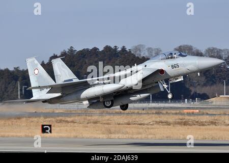 MCDONNELL-DOUGLAS F-15J ADLER DER 305 GESCHWADER JAPANISCHEN LUFT-SELBSTVERTEIDIGUNGSEINHEIT (JASDF). Stockfoto