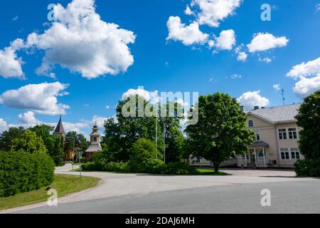 Landschaft im Sommer, Südwestfinnland Stockfoto