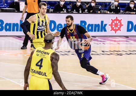 Nikola Mirotic vom FC Barcelona während der Turkish Airlines EuroLeague Basketballspiel zwischen FC Barcelona und Fenerbahce Bek / LM Stockfoto