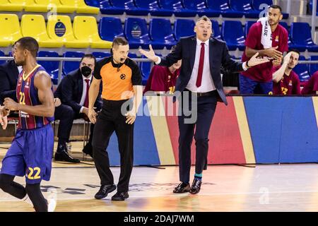 Sarunas Jasikevicius, Cheftrainer des FC Barcelona beim Turkish Airlines EuroLeague Basketballspiel zwischen FC Barcelona / LM Stockfoto