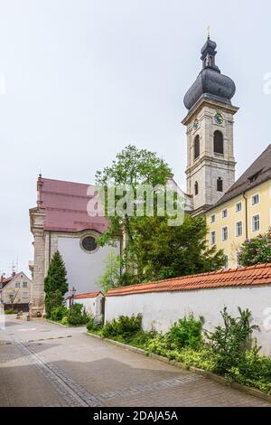 Konviktskirche von Ehingen (Donau), Baden-Württemberg, Deutschland. Stockfoto