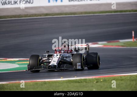 Tuzla, Türkei. November 2020. Tuzla, In Der Nähe Von Istanbul, Türkei. November 2020. 07 RÄIKKÖNEN Kimi (FIN), Alfa Romeo Racing ORLEN C39, Aktion während des Formel 1 DHL Turkish Grand Prix 2020, vom 13. Bis 15. November 2020 im Intercity Istanbul Park, in Tuzla, bei Istanbul, Türkei - Foto Antonin Vincent/DPPI/LM Kredit: Gruppo Editoriale LiveMedia/Alamy Live News Kredit: Gruppo Editoriale LiveMedia/Alamy Live News Stockfoto