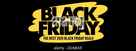 2020 November 27 besten Angebote Verkauf, Discount Store. Black Friday Verkauf Vektor Hintergrund. Stock Vektor