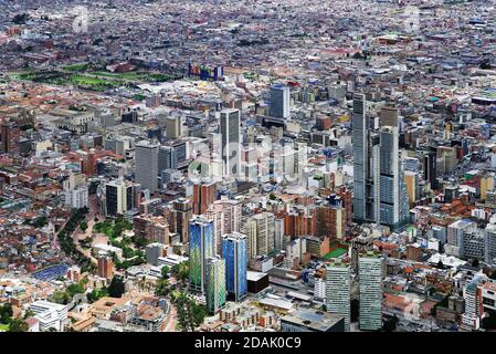 Bogota von Montserrate aus gesehen, Kolumbien, Südamerika Stockfoto