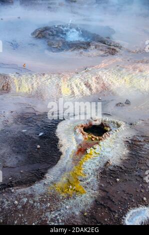 Wunderschöne Landschaften von den Altiplanos bei san pedro de atacama Stockfoto