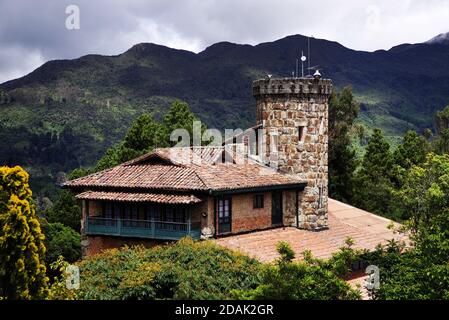 Bogota von Montserrate aus gesehen, Kolumbien, Südamerika Stockfoto