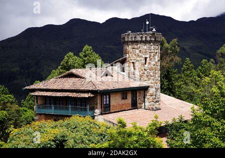 Bogota von Montserrate aus gesehen, Kolumbien, Südamerika Stockfoto