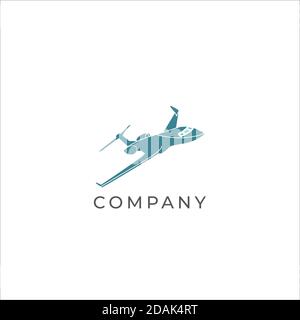 Fly-Vektor-Logo. Flugzeug Vektor-Logo. Flugzeugsymbol. Flugzeug-Emblem Stock Vektor