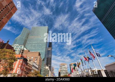 First Avenue, New York City, New York State, Vereinigte Staaten von Amerika. Stockfoto