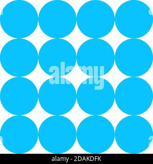 Magnetische Kugeln Symbol flach. Blaues Piktogramm auf weißem Hintergrund. Symbol für Vektorgrafik Stock Vektor