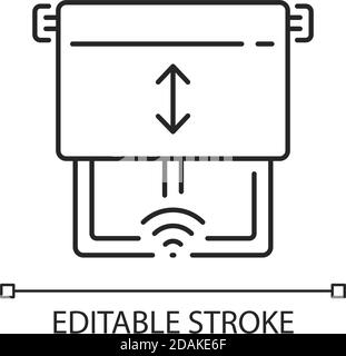 Lineares Symbol für Fensterhebersensor Stock Vektor