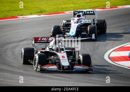 Tuzla, Türkei. November 2020. 08 GROSJEAN Romain (Fra), Haas F1 Team VF-20 Ferrari, Aktion während des Formel 1 DHL Turkish Grand Prix 2020, vom 13. Bis 15. November 2020 auf dem Intercity Istanbul Park, in Tuzla, bei Istanbul, Türkei - Foto Antonin Vincent / DPPI / LM Credit: Gruppo Editoriale LiveMedia/Alamy Live News Stockfoto