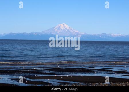 Alaska, Mount Redoubt, Cook Inlet, Usa Stockfoto