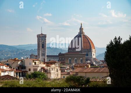 Die Kathedrale Santa Maria del Fiore, der dom von Florenz, ist die wichtigste Florentiner Kirche. Stockfoto