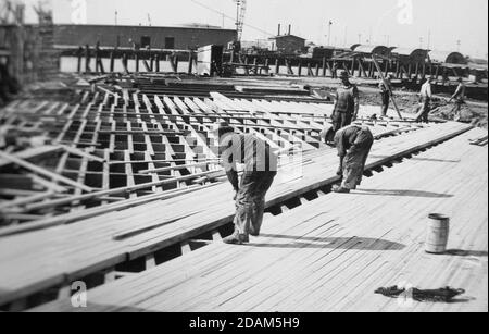 Port Hueneme, Kalifornische Schiffsgeschichte Stockfoto