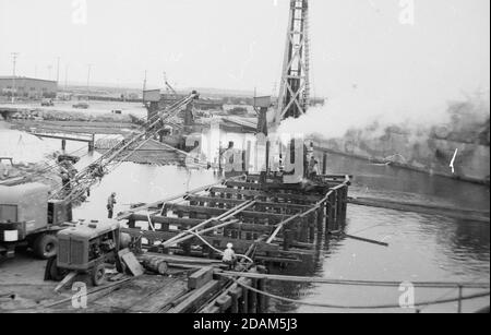 Port Hueneme, Kalifornische Schiffsgeschichte Stockfoto